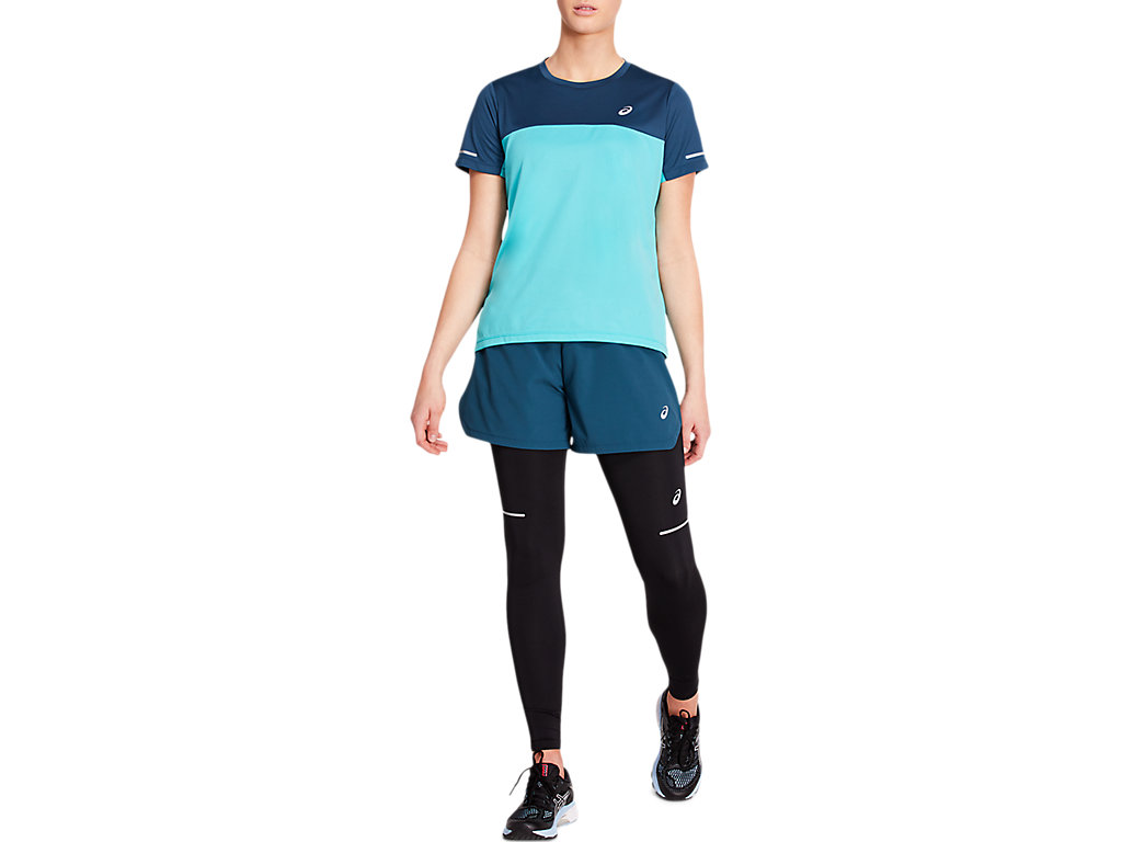 Women's Asics Run Lite Show Leggings Black | 7624-TDUHJ