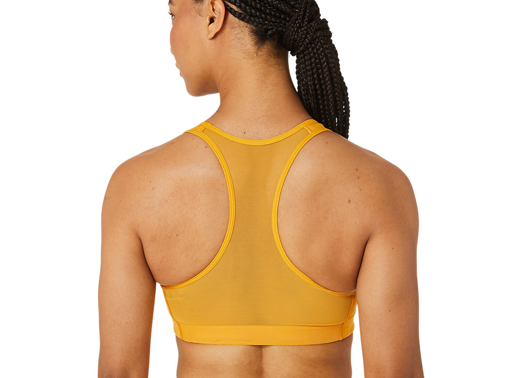 Women's Asics Runkoyo Jacquard Sports Bra Yellow | 0468-HAZPJ