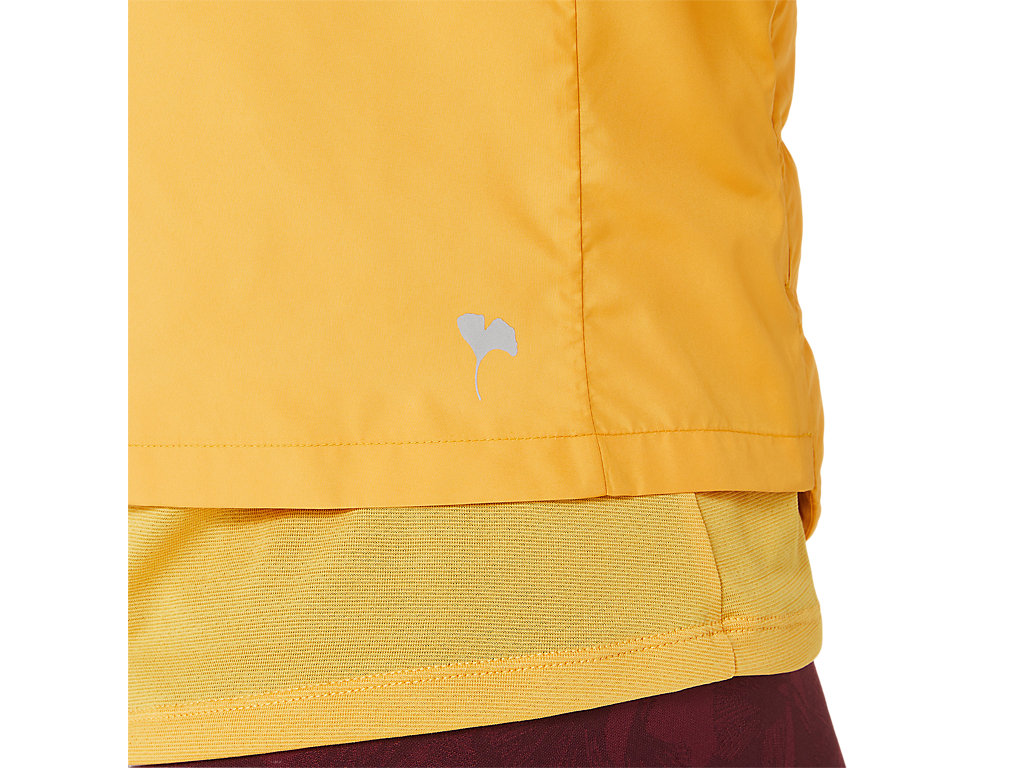 Women's Asics Runkoyo Padded Vest Jackets Yellow | 3807-YQAUK