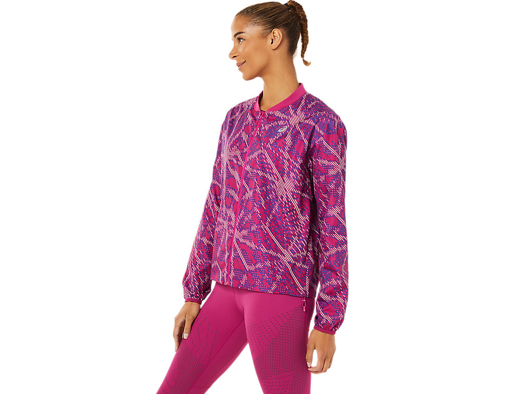 Women's Asics Sakura Jackets Fuchsia | 8640-QTXWO