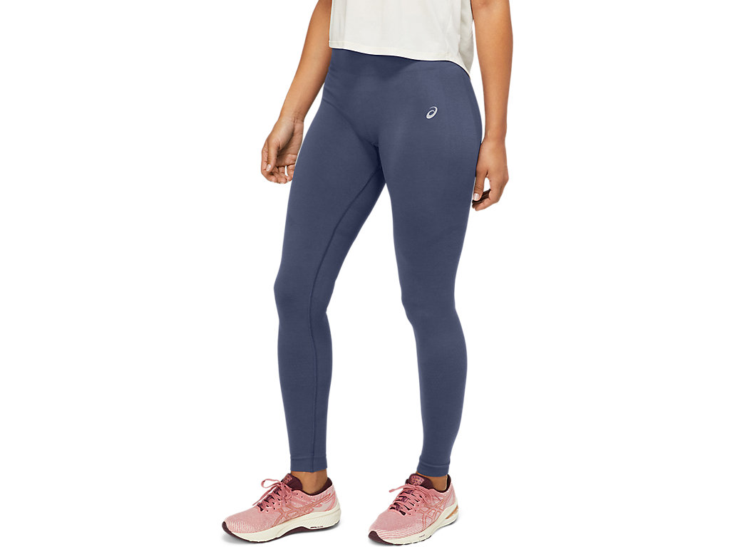 Women's Asics Seamless Leggings Blue | 3905-NQRMK