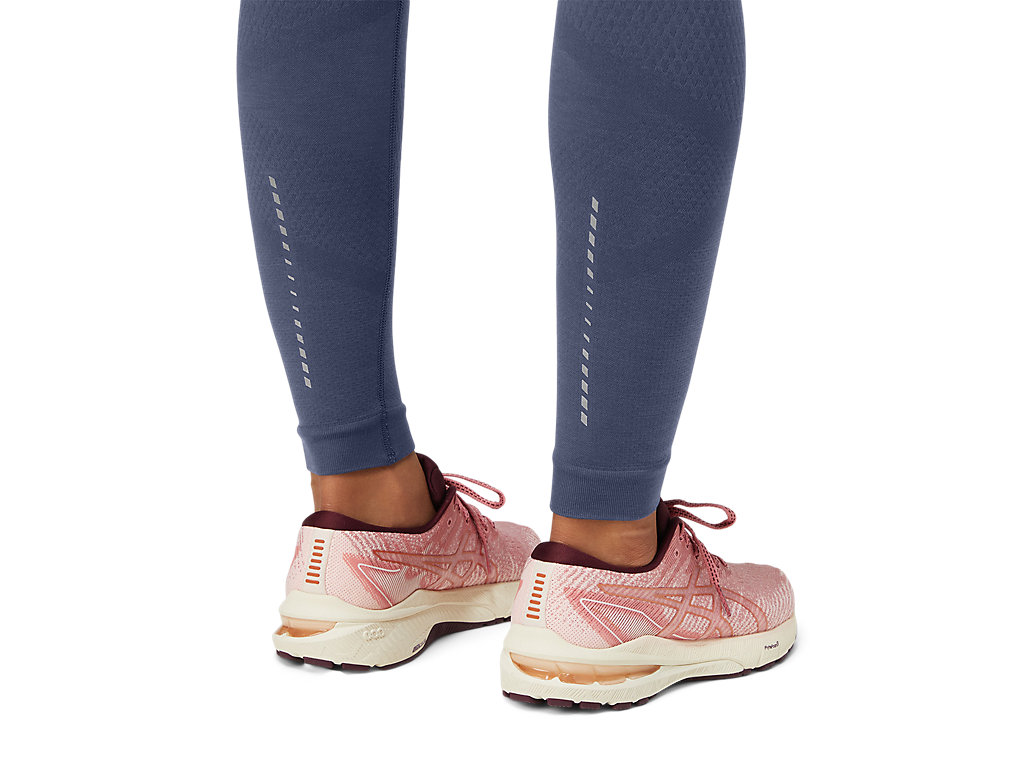 Women's Asics Seamless Leggings Blue | 3905-NQRMK