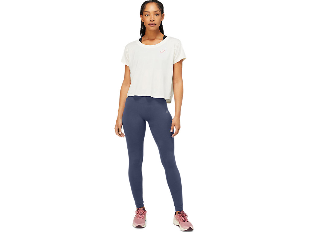 Women's Asics Seamless Leggings Blue | 3905-NQRMK