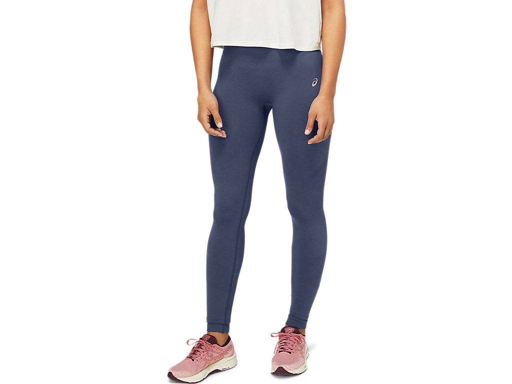 Women\'s Asics Seamless Leggings Blue | 3905-NQRMK