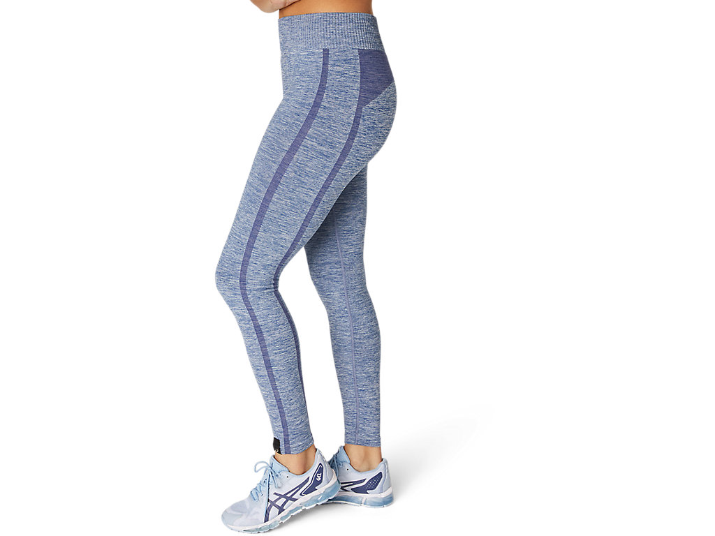 Women's Asics Seamless Leggings Blue | 9370-VPHML