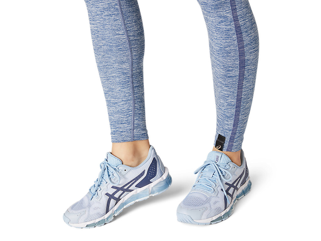 Women's Asics Seamless Leggings Blue | 9370-VPHML