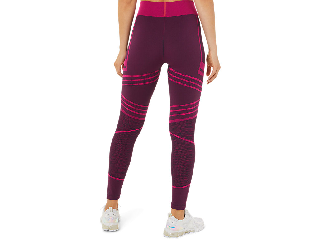 Women's Asics Seamless Leggings Deep Purple | 2364-VHZXU