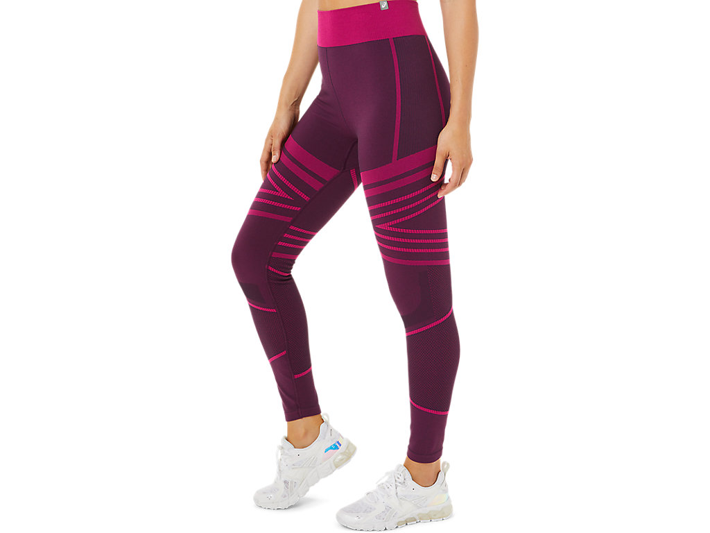 Women's Asics Seamless Leggings Deep Purple | 2364-VHZXU