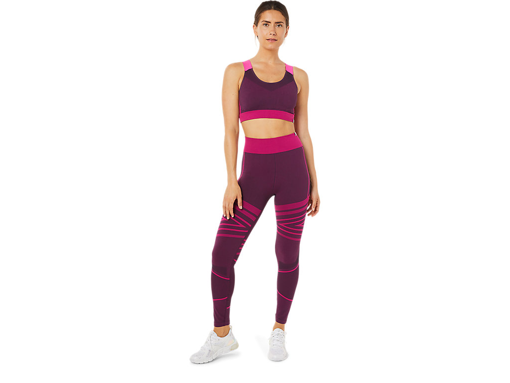 Women's Asics Seamless Leggings Deep Purple | 2364-VHZXU