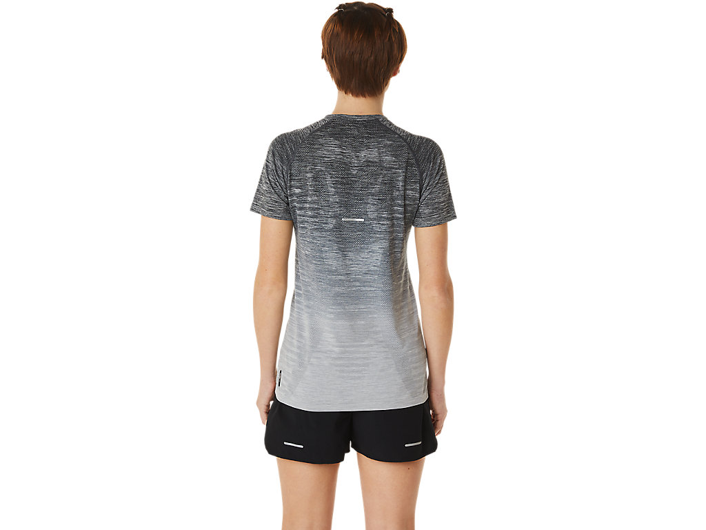 Women's Asics Seamless Sleeve T Shirts Grey / Grey | 1607-DCIHP