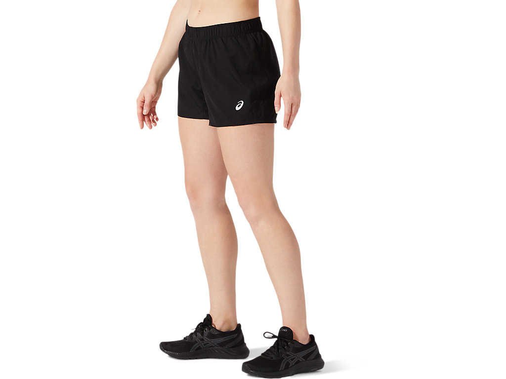 Women's Asics Silver 4in Pants Black | 4720-USVFI