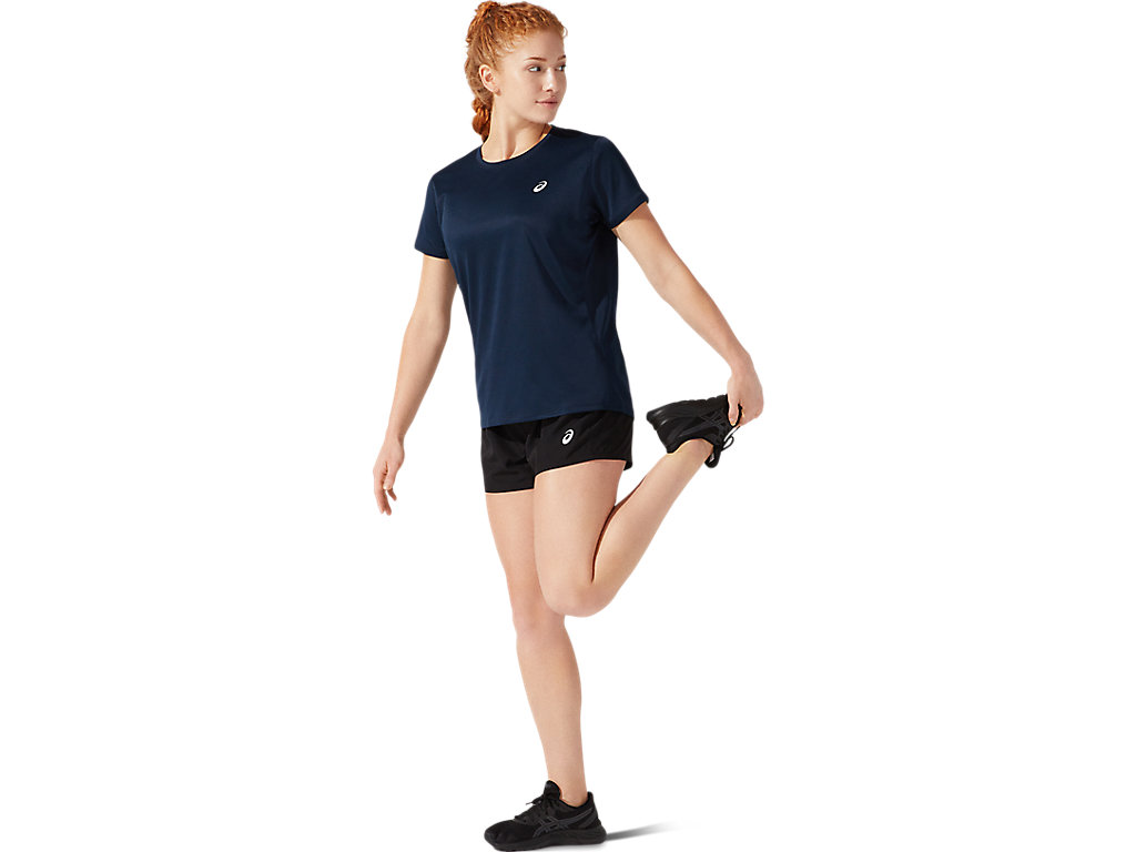 Women's Asics Silver 4in Pants Black | 4720-USVFI