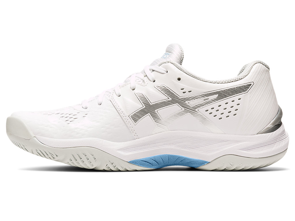 Women's Asics Sky Elite Ff Volleyball Shoes White / Silver | 4236-CAZSF