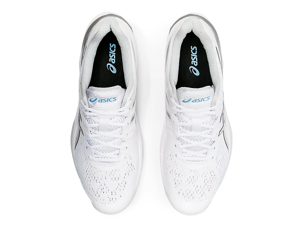 Women's Asics Sky Elite Ff Volleyball Shoes White / Silver | 4236-CAZSF