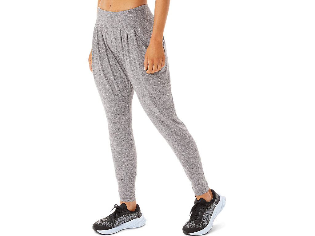 Women's Asics Soft Stretch Knit Pants Grey | 2916-WKYTV