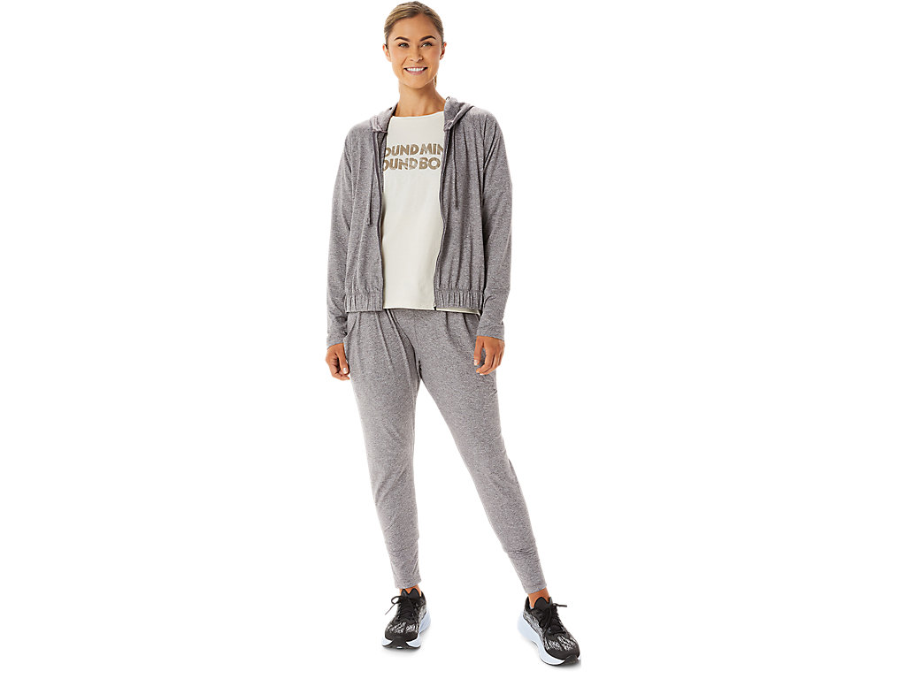 Women's Asics Soft Stretch Knit Pants Grey | 2916-WKYTV