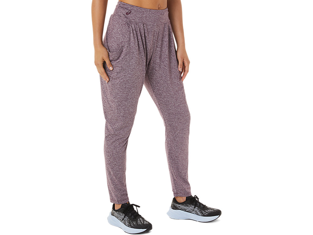 Women's Asics Soft Stretch Knit Pants Purple | 1792-JDORT