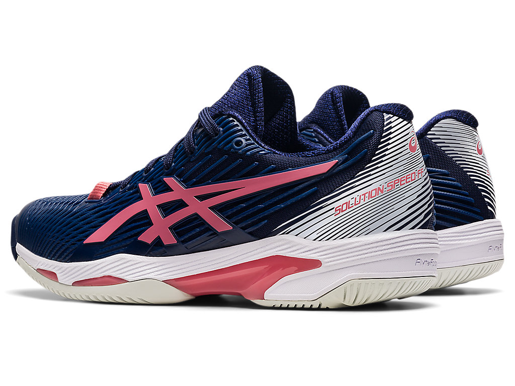 Women's Asics Solution Speed Ff 2 Tennis Shoes Navy / Rose | 3027-TRYZD