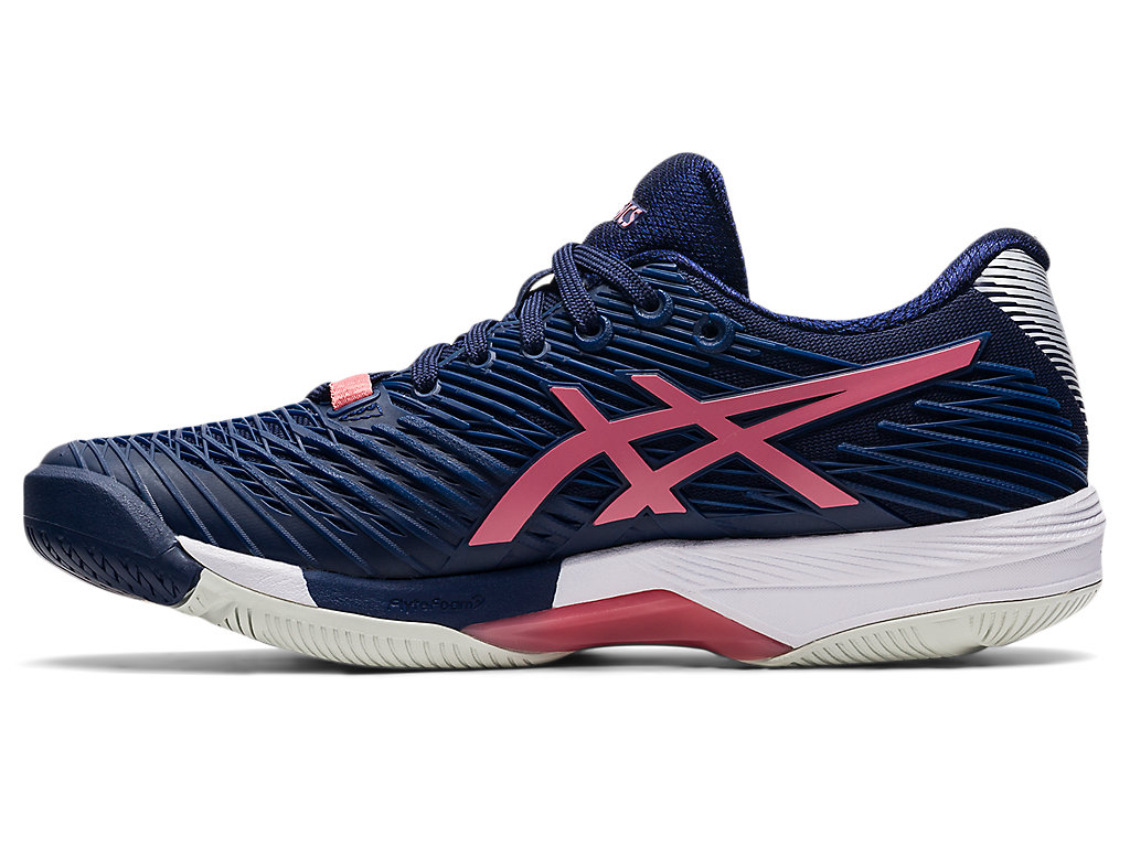 Women's Asics Solution Speed Ff 2 Tennis Shoes Navy / Rose | 3027-TRYZD