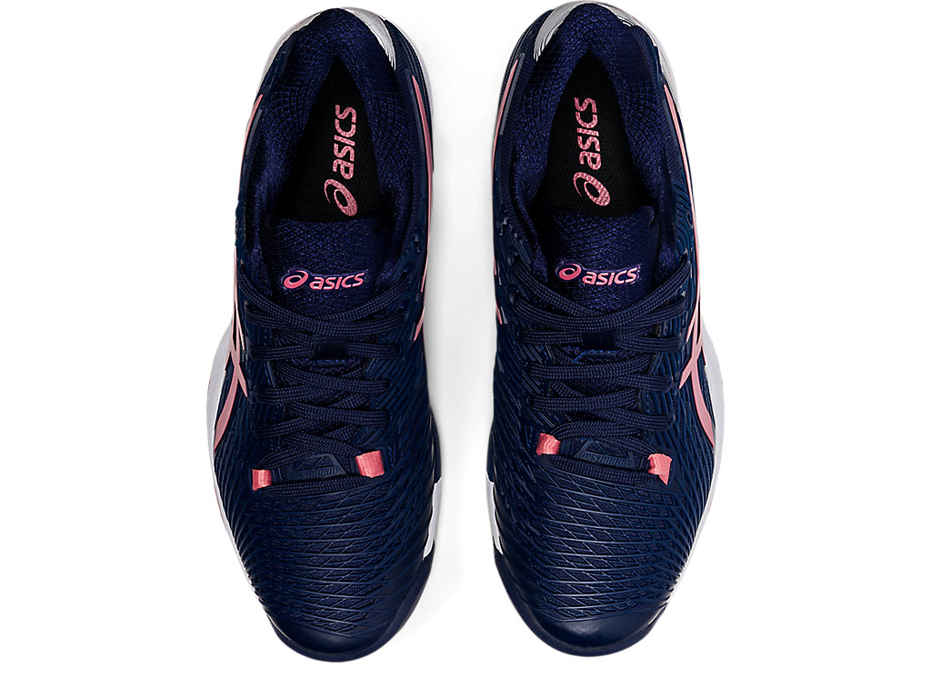 Women's Asics Solution Speed Ff 2 Tennis Shoes Navy / Rose | 3027-TRYZD