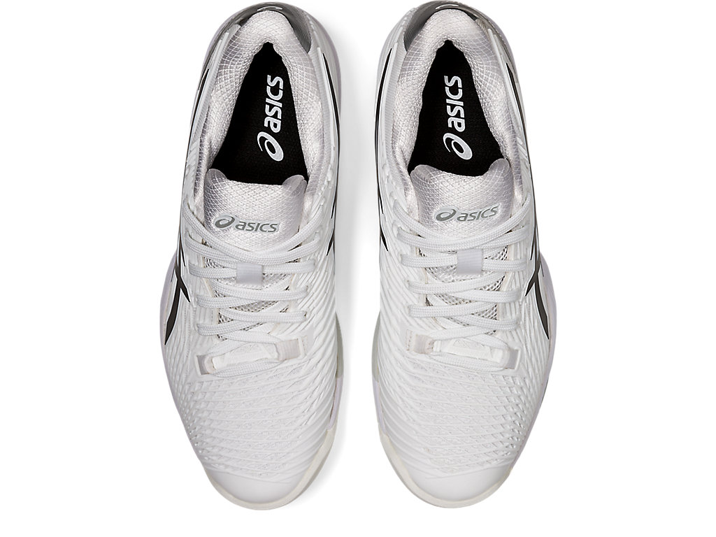 Women's Asics Solution Speed Ff 2 Tennis Shoes White / Black | 6723-SXOYZ