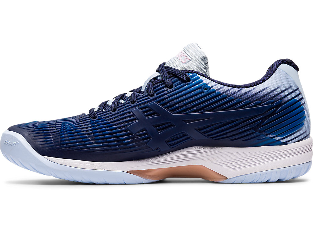 Women's Asics Solution Speed Ff Tennis Shoes Navy / Gold | 1736-KNLCX