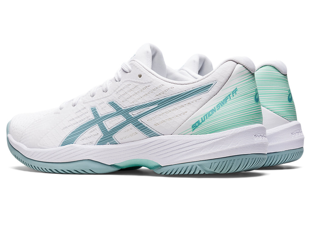 Women's Asics Solution Swift Ff Tennis Shoes White / Blue | 3749-DSFJT