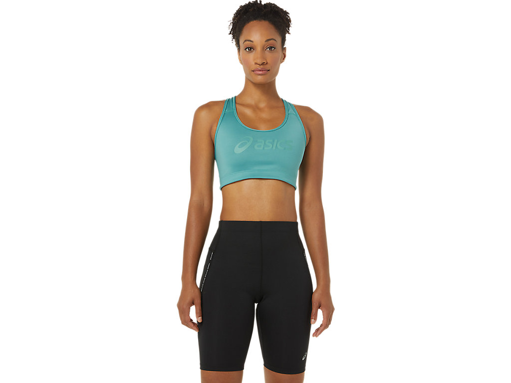 Women\'s Asics Spiral Sports Bra Olive / Olive | 1856-UWTGC