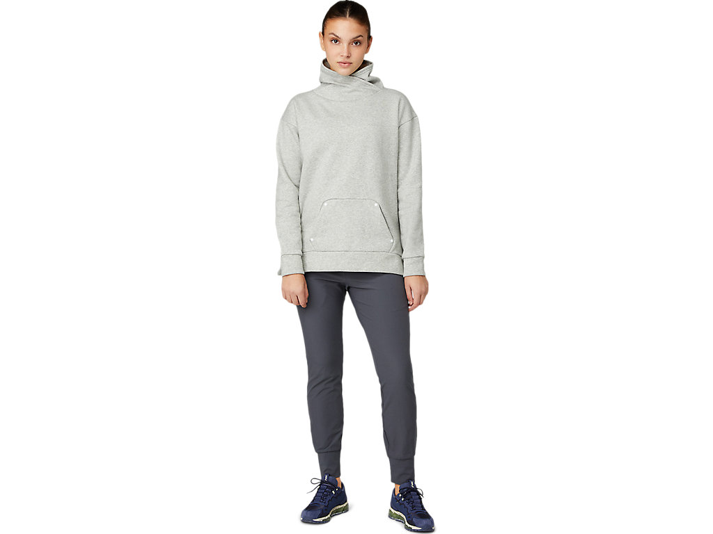 Women's Asics Stretch Tapered Pants Grey | 9245-KUMBR