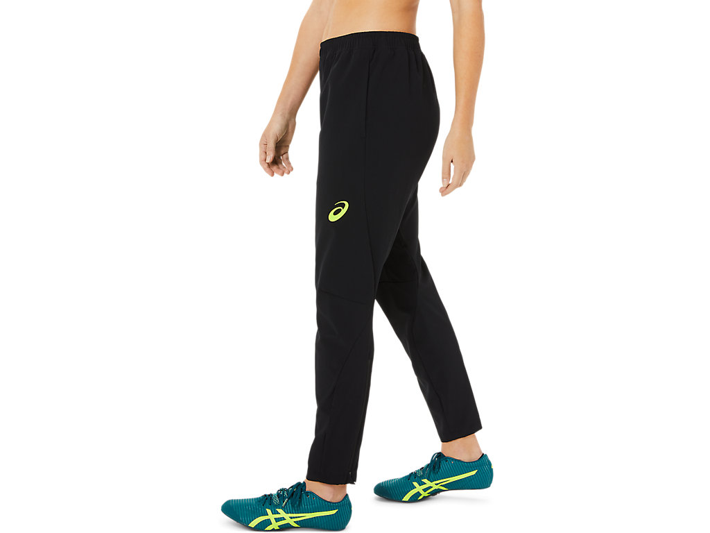 Women's Asics Stretch Woven Pants Black | 4762-IZDFU