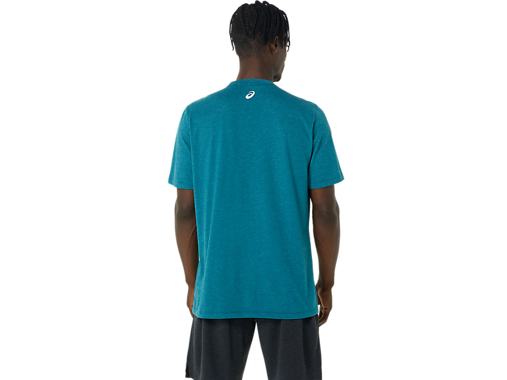 Women's Asics Stripe Sleeve Tee T Shirts Deep Green | 2670-OVZED