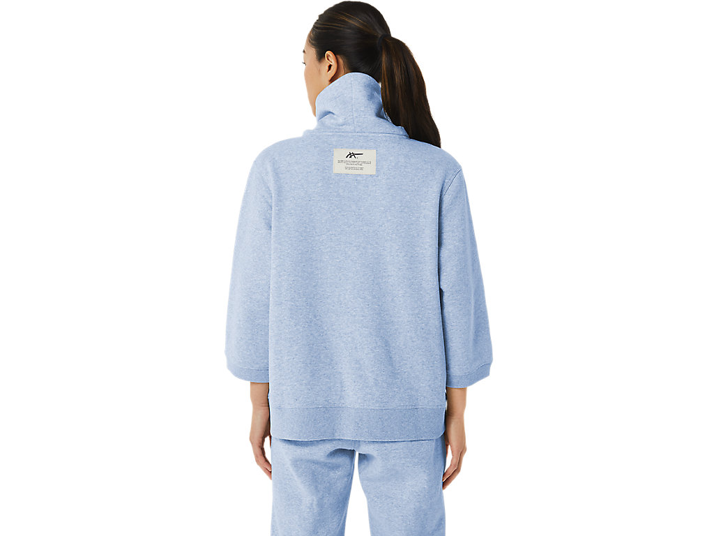 Women's Asics Sunday Sana Fleece Cowl Hoodie Blue | 8714-PCJNY