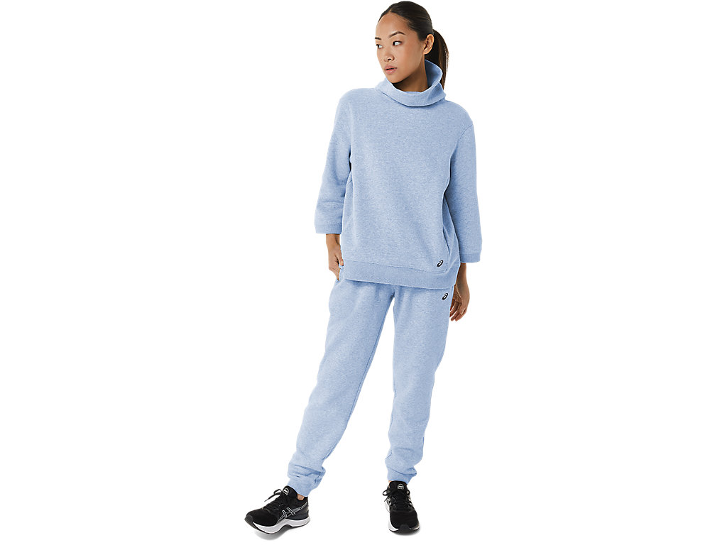 Women's Asics Sunday Sana Fleece Jogger Pants Blue | 6329-KYLRS