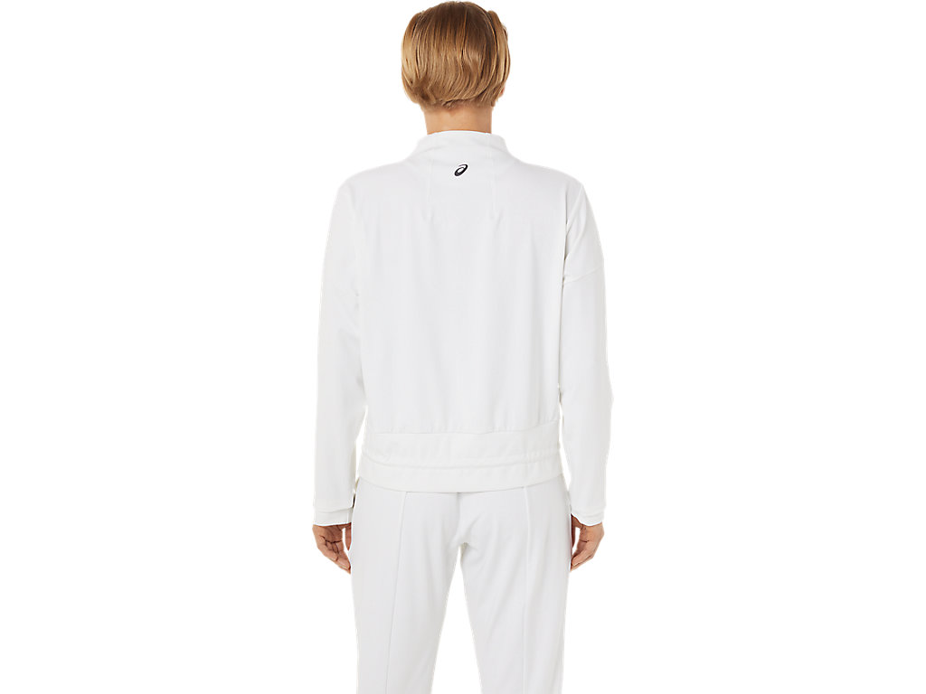 Women's Asics Tennis Jackets White / Black | 2419-UKEOG