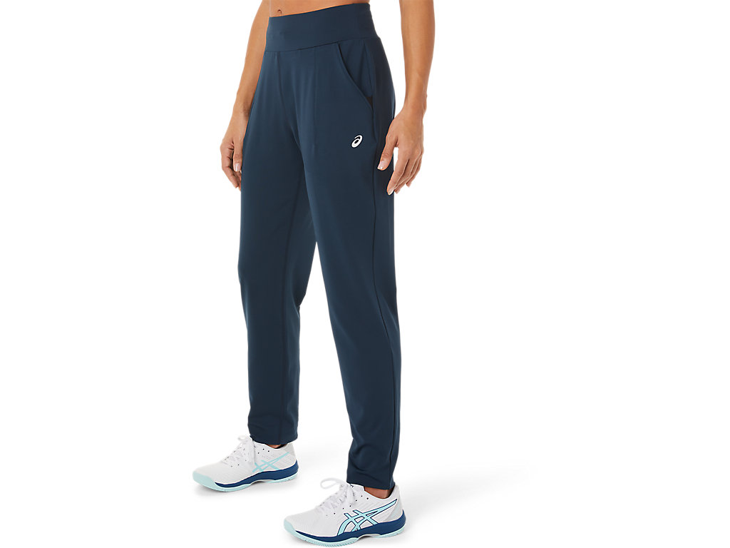 Women's Asics Tennis Pants Blue / Black | 7023-HKJSB