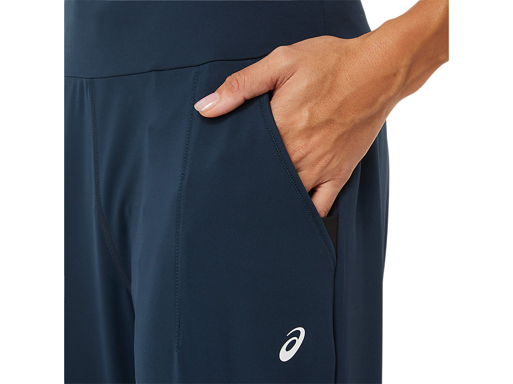 Women's Asics Tennis Pants Blue / Black | 7023-HKJSB