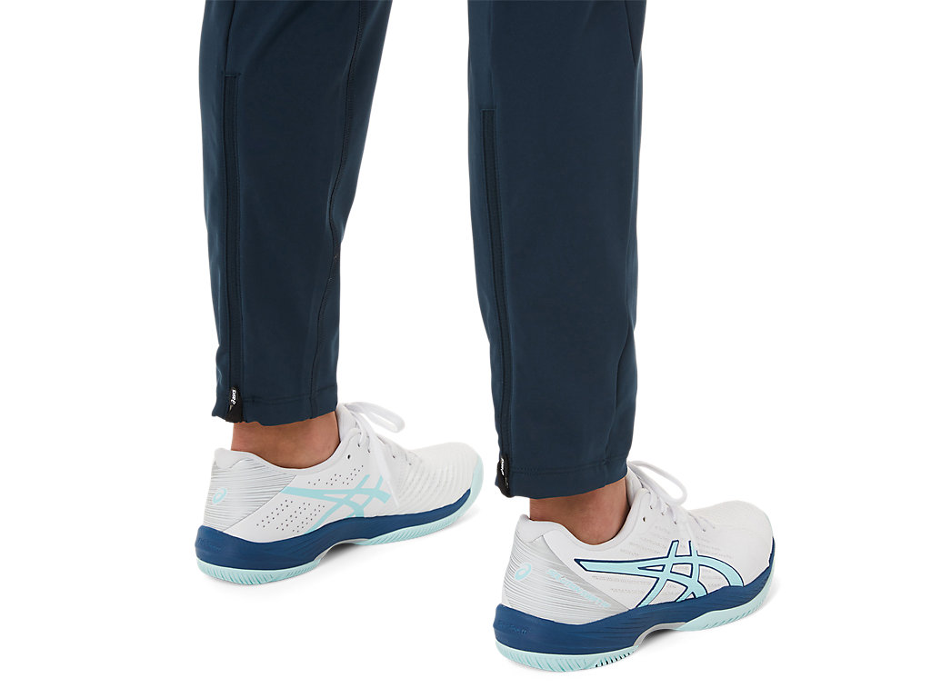 Women's Asics Tennis Pants Blue / Black | 7023-HKJSB