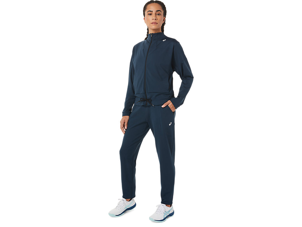 Women's Asics Tennis Pants Blue / Black | 7023-HKJSB