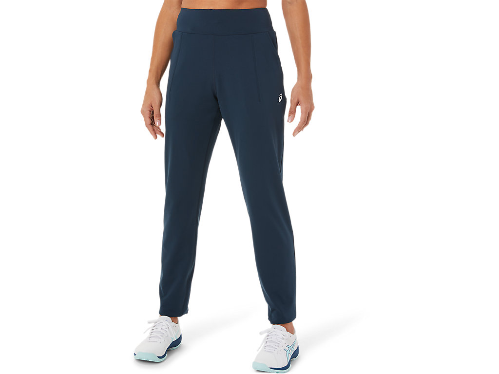 Women\'s Asics Tennis Pants Blue / Black | 7023-HKJSB