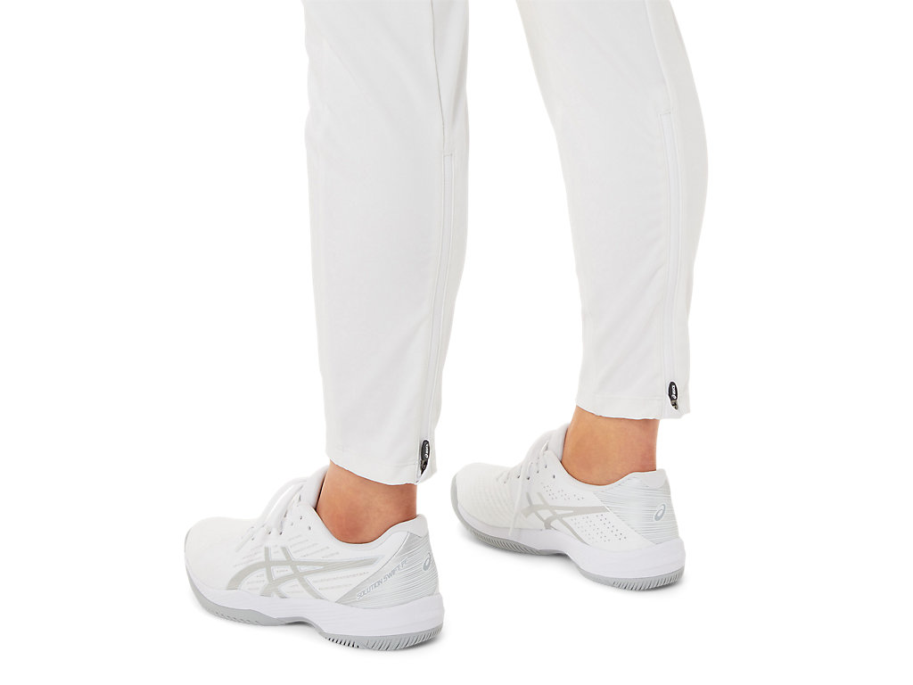 Women's Asics Tennis Pants White / Black | 8293-LQYWK