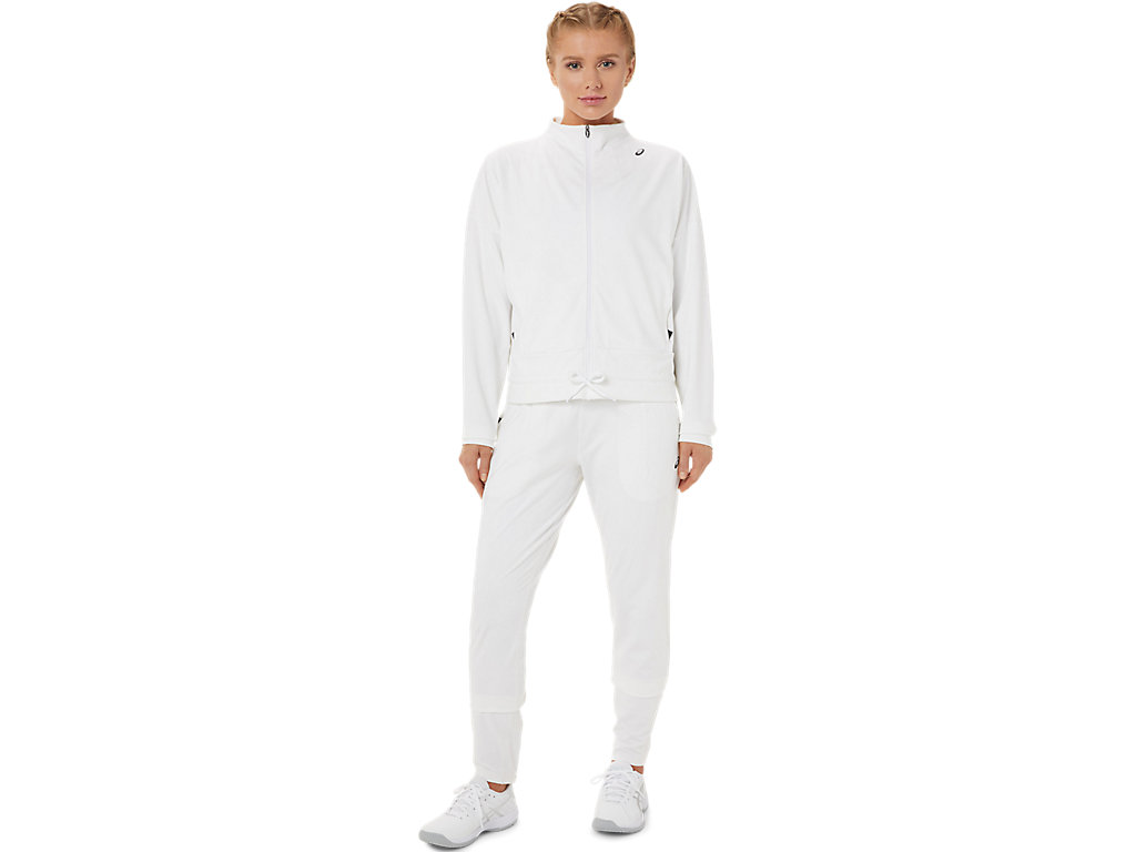 Women's Asics Tennis Pants White / Black | 8293-LQYWK