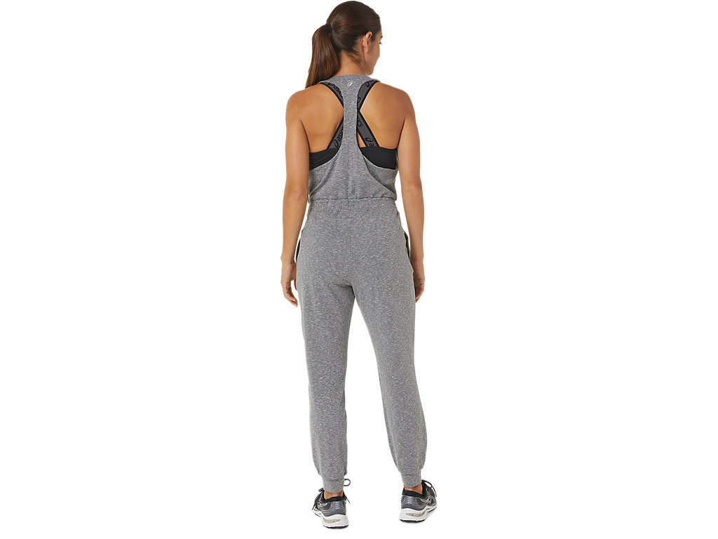 Women's Asics The New Strong Repurposed Jumpsuit Pants Dark Grey | 5238-KRVEU