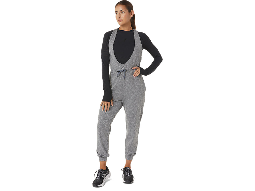 Women's Asics The New Strong Repurposed Jumpsuit Pants Dark Grey | 5238-KRVEU