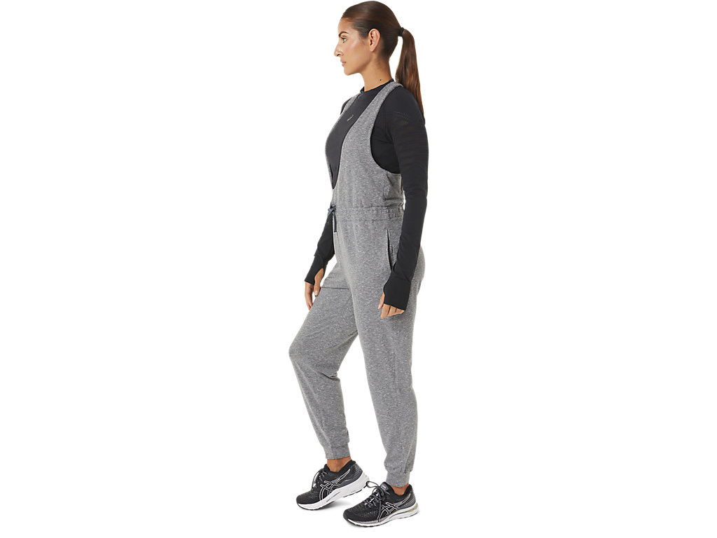 Women's Asics The New Strong Repurposed Jumpsuit Pants Dark Grey | 5238-KRVEU