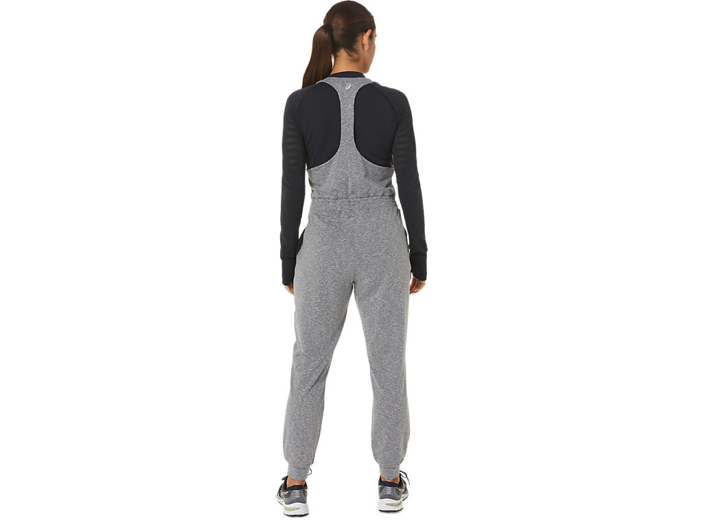 Women's Asics The New Strong Repurposed Jumpsuit Pants Dark Grey | 5238-KRVEU