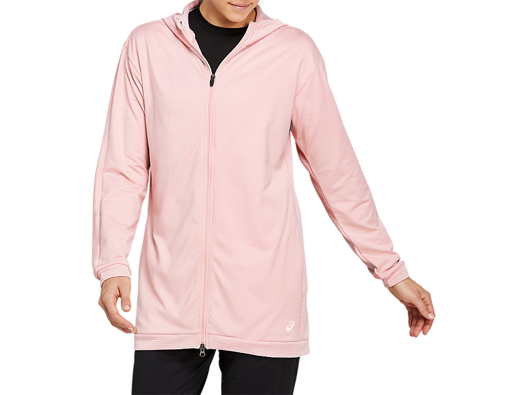 Women\'s Asics Thermopolis Fleece Full-Zip Hoodie Coral | 7510-ANPFB