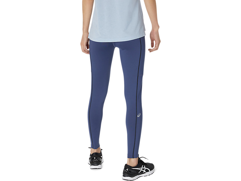 Women's Asics Thermopolis Leggings Blue / Black | 0825-FCYTN