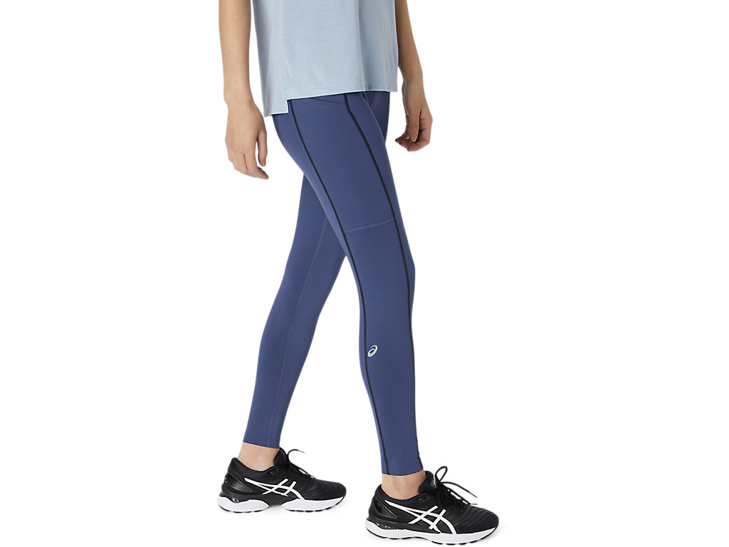 Women's Asics Thermopolis Leggings Blue / Black | 0825-FCYTN