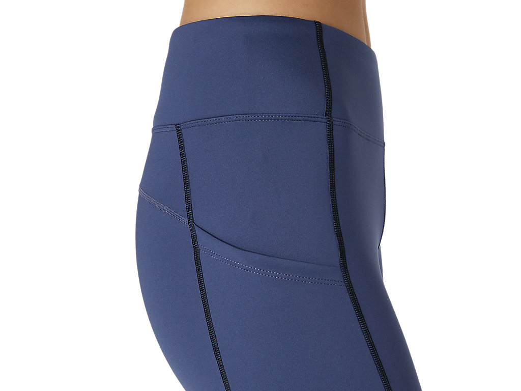 Women's Asics Thermopolis Leggings Blue / Black | 0825-FCYTN