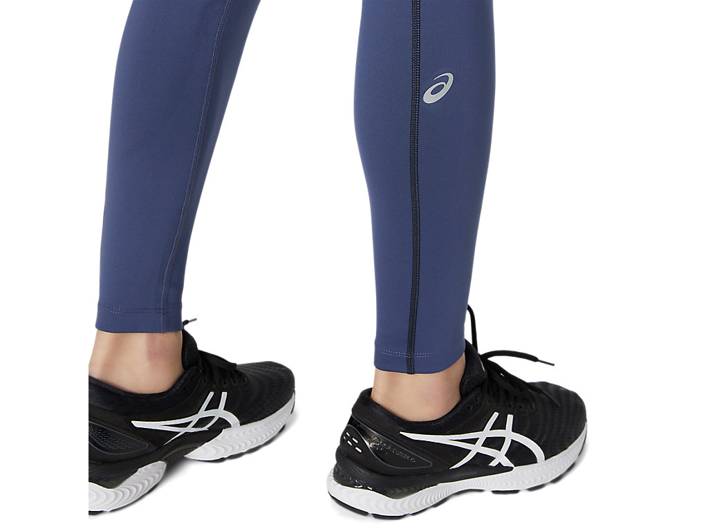 Women's Asics Thermopolis Leggings Blue / Black | 0825-FCYTN